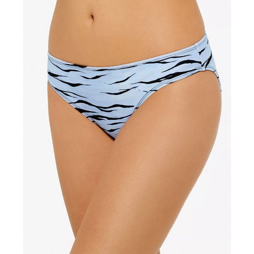 Hula Honey Juniors Size XS Animal Print Wild Cat Bikini Swim Bottoms Blue 1568